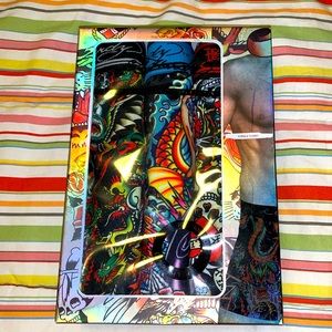 Ed Hardy Printed Box Briefs - 3 Pack NIB